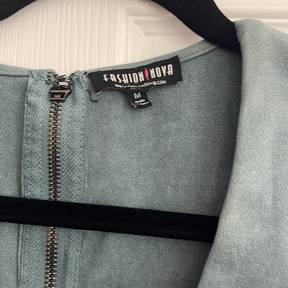 Cool toned Blue Mini Dress - Picture 2 of 4